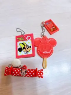 ミニー　キーホルダー　ディズニーランドガチャガチャ
