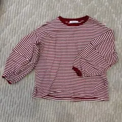 AMERICANHOLIC バルーンスリーブ　長袖カットソー　ボーダーカットソー