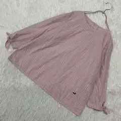 CROCODILE チェック柄カットソー ピンク M オシャレ