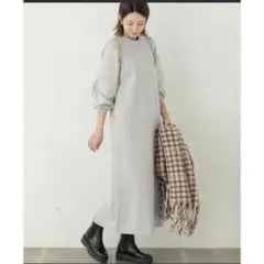 サニーレーベル ボリュームスリーブカットワンピース