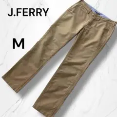 【J.FERRY】メンズ　ベージュ チノパン Mストレート　カジュアル　裏地