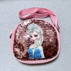 アナと雪の女王 エルサ スパンコール ショルダーバッグ