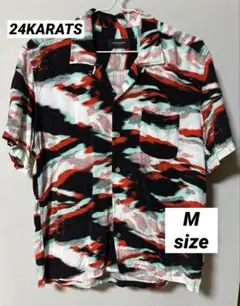 24カラッツ 3D カモフラ柄 半袖シャツ