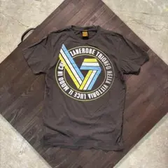7SM4 フロントプリントTシャツ　半袖　ダークグレー　古着