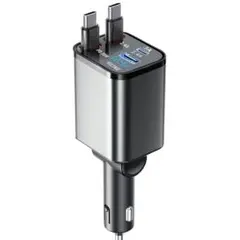 スーパー急速充電 車載充電器 DC12V/24V 4台同時充電 Ctype
