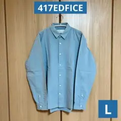 【417EDFICE】 コットンリネンシャツ