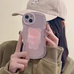 iPhoneケース max クマ 【人気商品♡】iPhone14Pro グリップ