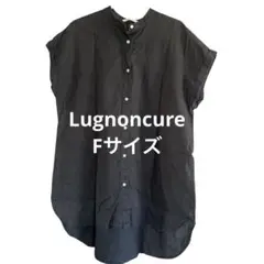 Lugnoncure ノースリーブ シャツチュニック 黒 F