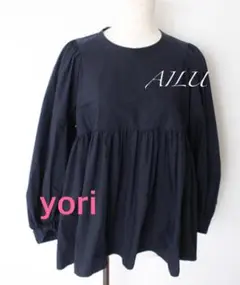 ☆yori☆ シャツ・ブラウス Mサイズ ネイビー