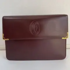 極美品〘Cartier〙マスト ドゥ カルティエ クラッチバック セカンド