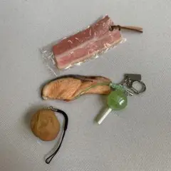 食品サンプル　キーホルダー　しおり　セット