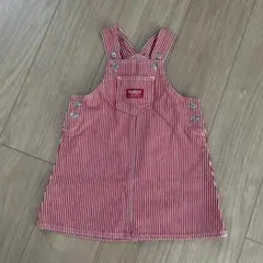 美品OshKosh B'gosh ジャンバースカート 100cm 赤白ストライプ