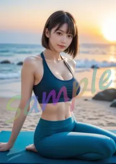 GP063　1点物 A4ポスター AI 写真 リアル 美女 グラビア 彼女