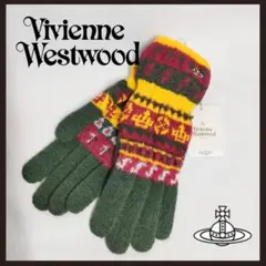 ○★新品 未使用 Vivienne Westwood 定番 ニット手袋 グリーン