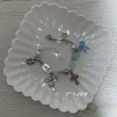 （水色）ぉぃぬbracelet<3ウィッシュコア 森ガール フェアリーグランジ