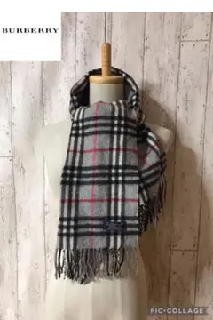 BURBERRY バーバリー ノバチェック 男女兼用 カシミア100%マフラー
