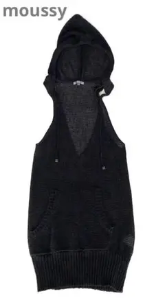 BLACK by moussy ベスト ジレ パーカー