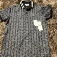 LACOSTE 幾何学模様 ポロシャツ US X5