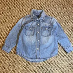 GAP デニムブルー 長袖シャツ 95