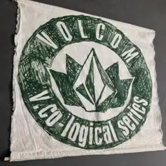 非売品◎店頭用 VOLCOM バナー 旗 タペストリー　生成り