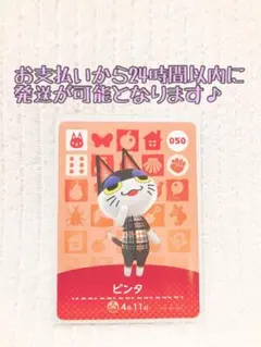 未使用.あつ森amiiboカード.ビンタ