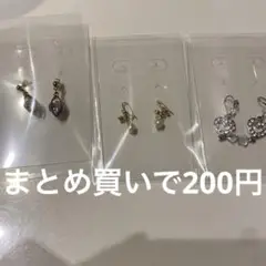 3ペアのゴールドピアスセット