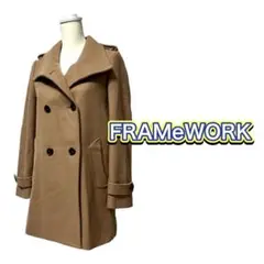 FRAMeWORK フレームワーク ウール カシミヤ ピーコート ピンクベージュ