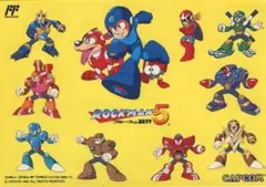ロックマン５ ブルースの罠!? 非売品ステッカー ファミコン 2枚 当時物
