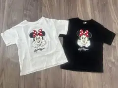 リトシー ミニー 半袖 Tシャツ 2枚セット ホワイト ブラック 100美品