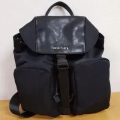 【新品】DIESEL ディーゼル レディース フラップトップナイロンリュック 黒