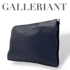 GALLERIANT ガレリアント☆シボ革 A4収納可 クラッチバッグ ネイビー