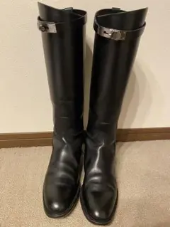 エルメス ジャンピングブーツ38ハーフ美品