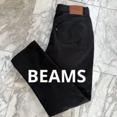 【定番】BEAMS HEART ブラック テーパード チノパン