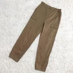 IEDIT カーゴパンツ　きれいめ　撥水　カジュアル　ブラウン　（M相当）