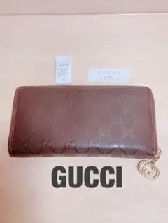美品★GUCCI グッチ GG柄 ラウンドファスナー長財布 インプリメ