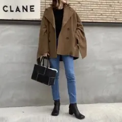 クラネ CLANE レディース バックフリルダブルコート サイズ1