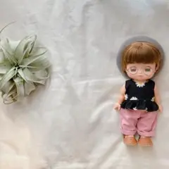 メルちゃんソランちゃん　デイジーペプラム＆ピンクパンツとベレー帽