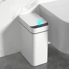 Ljia 2.7ガロン/4ガロンタッチレストラッシュビン、電動防水狭小型ごみ箱