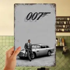『007／ノー・タイム・トゥ・ダイ』映画ポスター　金属　メタルサイン