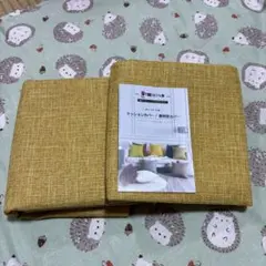 北欧デザイン45×45cm✨無地黄土色クッションカバー美品♦高級感