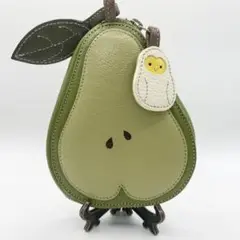 極美品　IBIZA　イビザ　フルーツ洋ナシ　ヤギ革　マルチケース（コインケース）