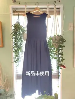 【新品未使用】COCOMOMO ノースリーブ ロングワンピース ブラック