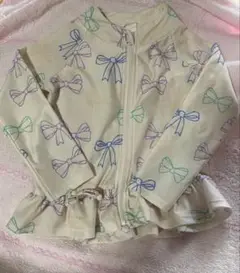 キッズ リボン柄 ラッシュガード micorrid 100cm