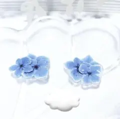 キャンディハート 紫陽花 の イヤリング