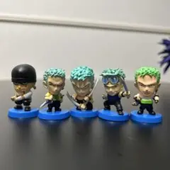 ワンピース アニメキャラヒーローズ ワーコレ ゾロ 5個セット