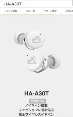 Victor HA-A30T ノイズキャンセリング機能付きワイヤレスイヤホン