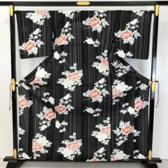 ジュンココシノの葡萄の浴衣と半幅帯のセット　夏祭り文化祭お稽古ワインの会など JK ジュンココシノ 浴衣 帯 セット JUNKO KOSHINO 葡萄