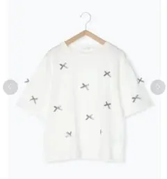 リボンTシャツ 半袖