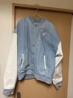 デニムブルー スタジャン風ジャケット