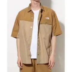 THE NORTH FACE 半袖ヌプシシャツ UK/U ブラウンケルプタン